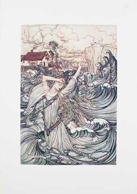 Жуковский В.А. Ундина. Старинная повесть из Ламотт Фуке в стихах В.А. Жуковского / С 15 картинами в красках Артура Рэкгама. СПб.: Изд. А.Ф. Девриена, [1912].